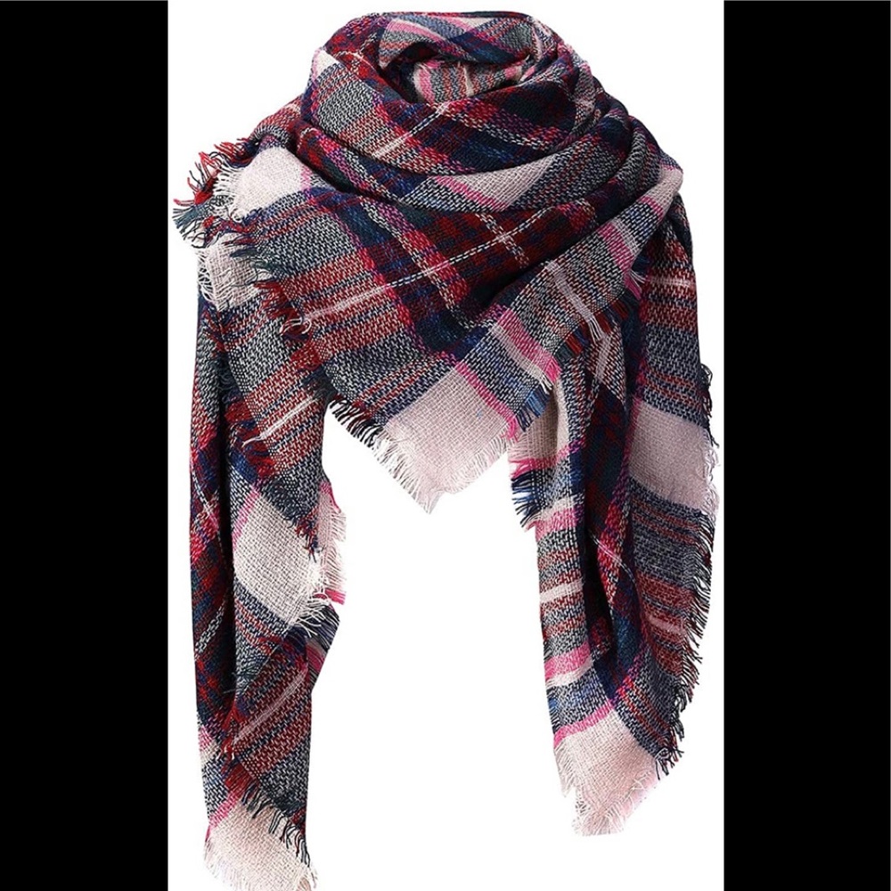 Womens Knit blanket scarf